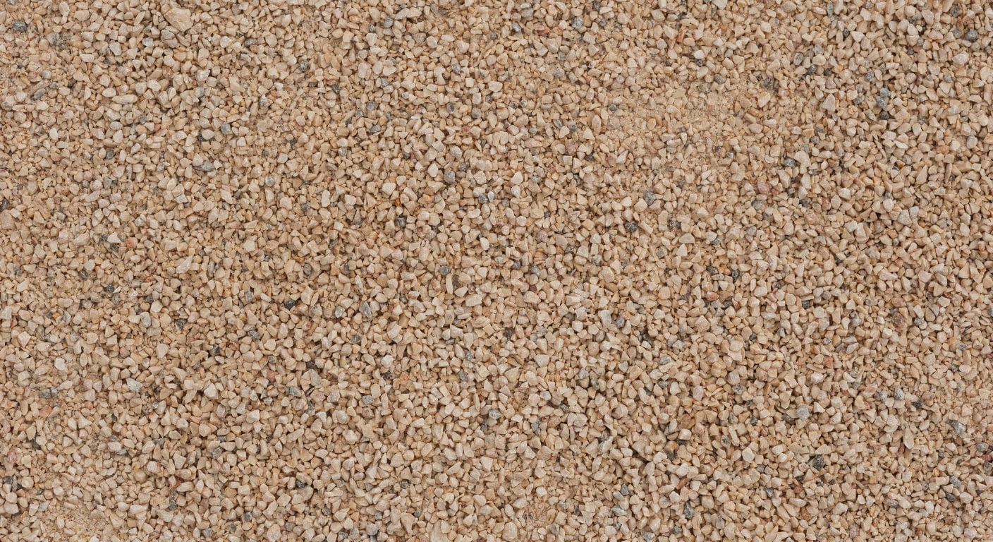 overhead shot of brown gravel